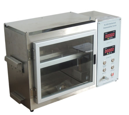 फायर नोजल Dia9.5mm क्षैतिज दहनशीलता परीक्षक, FMVSS 302 दहनशीलता परीक्षण मशीन