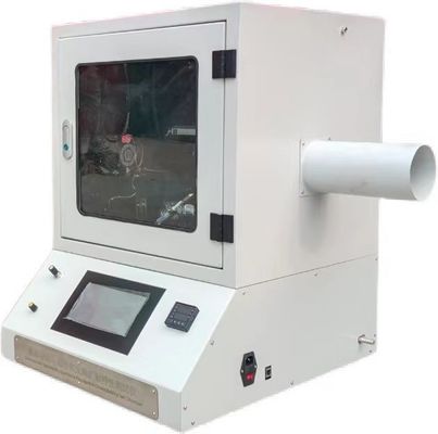 ISO 340 /AS1334.10 कन्वेयर बेल्ट वर्टिकल बर्न टेस्ट चैंबर 20 सेमी लंबी वेंट ट्यूब 10 सेमी व्यास के साथ